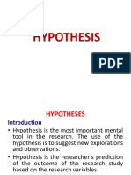 Hypothesis