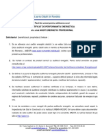 Pasii de Urmat Pentru Obtinerea Unui Certificat de Performanta Energetica