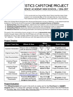 The Ap Statistics Capstone Project: Liberal Arts & Science Academy High School / 2016-2017