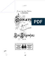 Stojowski - Op.18 - Sonata for Piano and Cello
