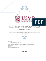 Descentralizacion Fiscal ,Estudio de Política Fiscal-Tifany Palacios USMP