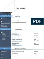 CV Friso Snijders
