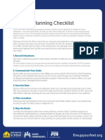 Fun Run Planning Checklist