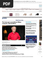 'Eu Temo Que a Presidente Dilma Renuncie', Diz Frei Betto - 09-08-2015 - Poder - Folha de S