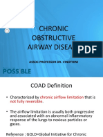 Chronic Obstructive Airway Disease: Assoc Professor Dr. Vinothini