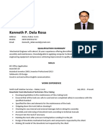 Kenneth Dela Rosa CV