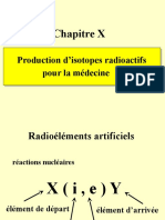 Rayonnements 10 FEZ Production d'Isotopes