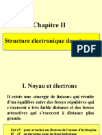 Rayonnements 2 FEZ structure électronique des atomes