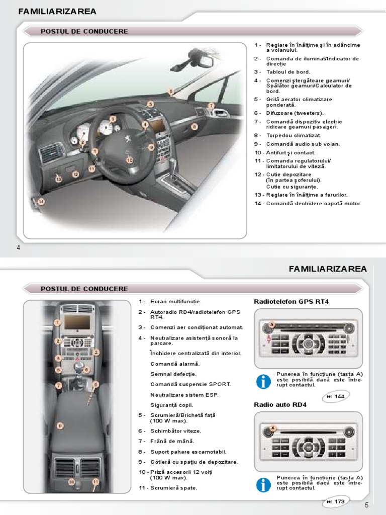 Peugeot407 SW Carte Tehnica Romana PDF