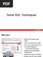 SQL Techniques