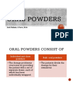 Oral Powders