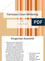 Ppt Formulasi Cream Whitening
