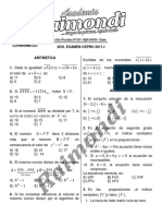 2DO EXAMEN CEPRU 2011-I - Aritm-Alg-Geometria PDF