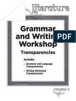 Grammar and Writing Workshop Transparencies, Course 2 PDF