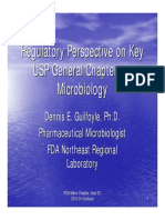 Regulatory Perspective On Key Usp General Chapters in Amicrobiology PDF