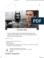 Christian Bale en El Maquinista' - de 54 KG A 100 KG en 5 Meses