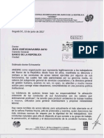 Carta Gerente General Banco de la República- Acoso Laboral
