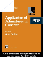 (RILEM Report 10) Paillère, A. M-Application of Admixtures in Concrete - State-Of-The Art Report-E & FN Spon (1995)