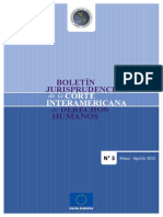 Boletín Jurisprudencial de La Corte Interamericana de Derechos Humanos #3 - Mayo A Agosto de 2015