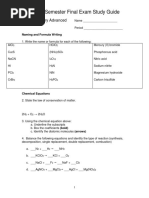 Spring Final Study Guide