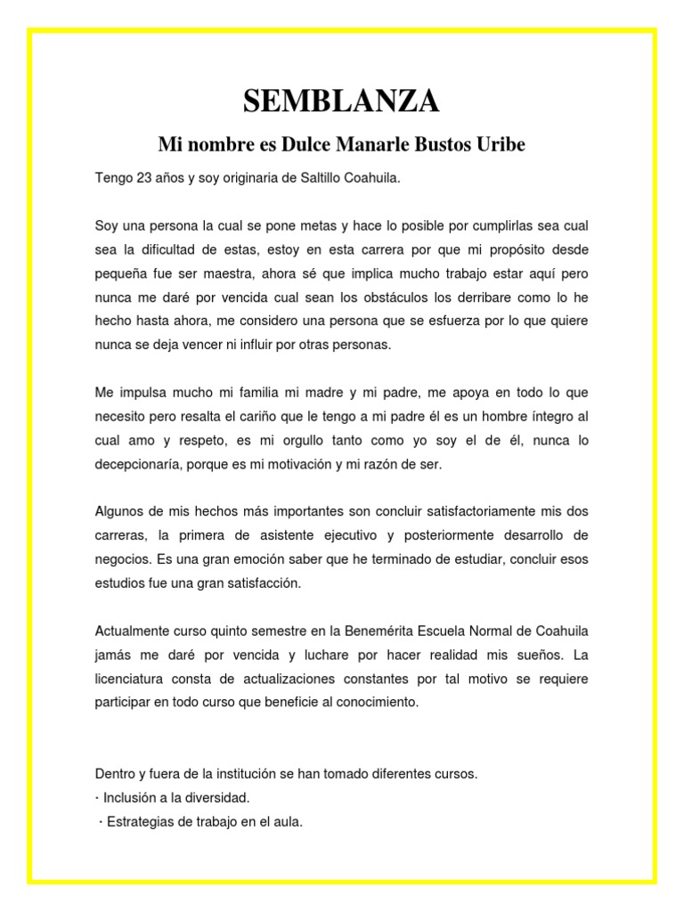 Semblanza | PDF