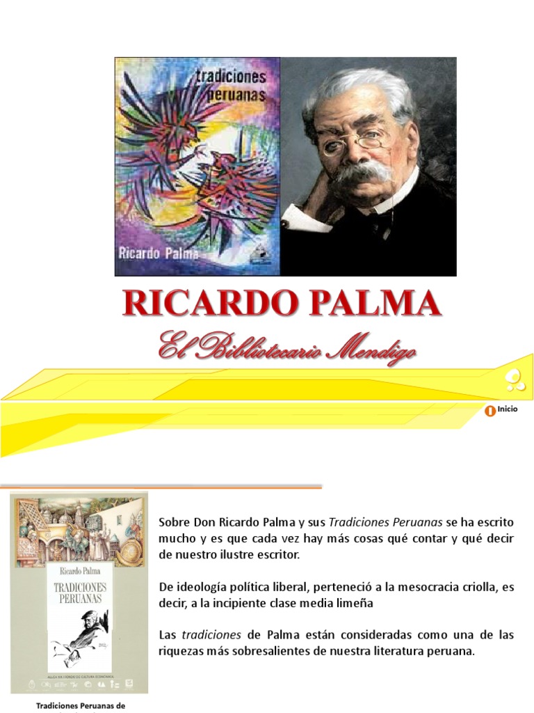 02 Ricardo Palma Tradiciones Perú Ficción y literatura