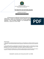 Bisô - Certidão Negativa de Naturalização CNN 0009861050192017