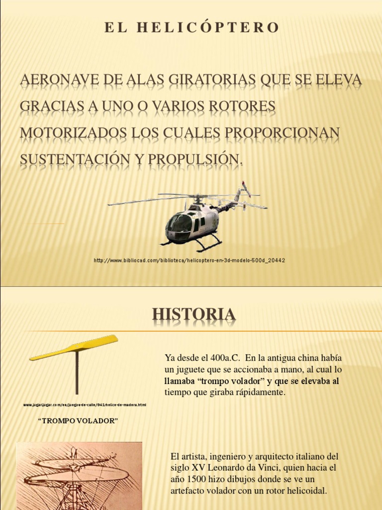 Aeronave de Alas Giratorias Que Se Elevai Gracias PDF Helicóptero