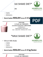 Milk Shake Diet