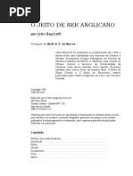 o Jeito de Ser Anglicano