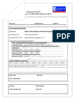 Assignment Brief BTEC Level 4-5 HNC/HND Diploma (QCF) : Merit and Distinction Descriptor