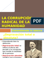 La corrupción radical de la humanidad