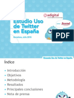 Estudio Uso Twitter En Espana - JUL10 (Adigital)