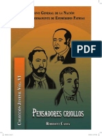 Vol 6. Pensadores Criollos Roberto Cassá Colección Juvenil