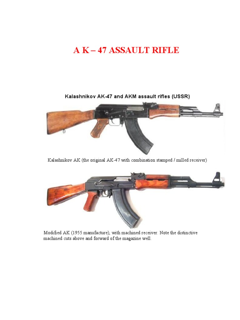 Ak 47 Technical Manual