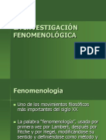 Investigacion Fenomenológica