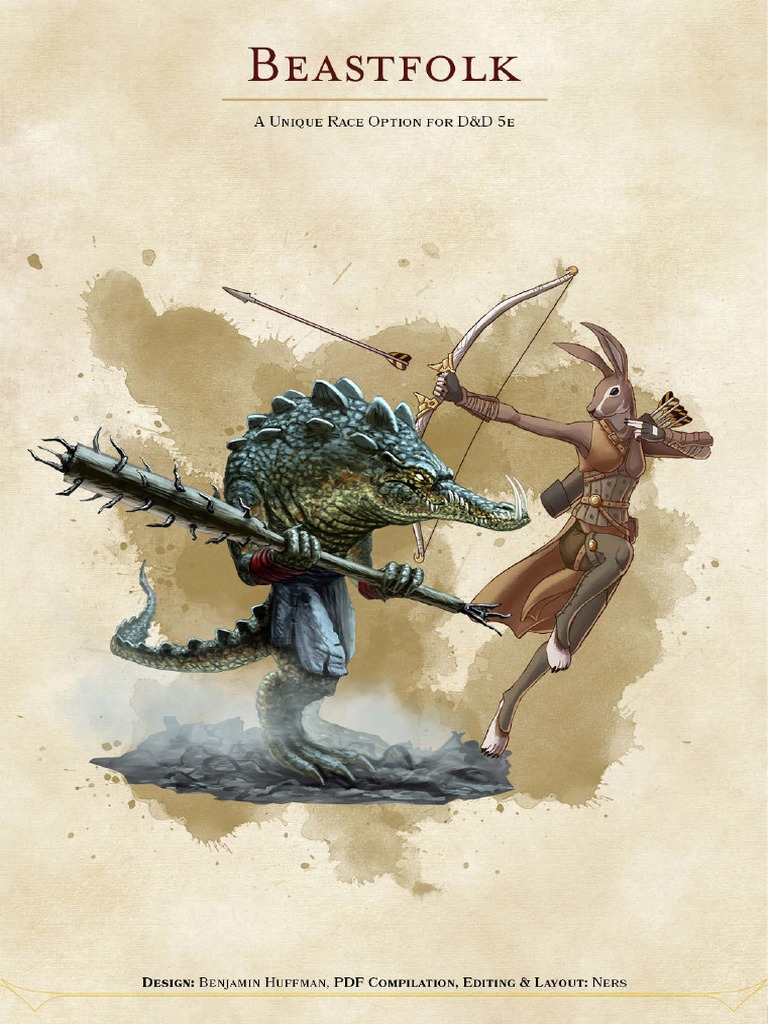 Beastfolk Races for D&D 5E | PDF