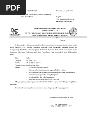 960 Contoh Undangan Rapat Akreditasi Puskesmas Gratis Terbaik