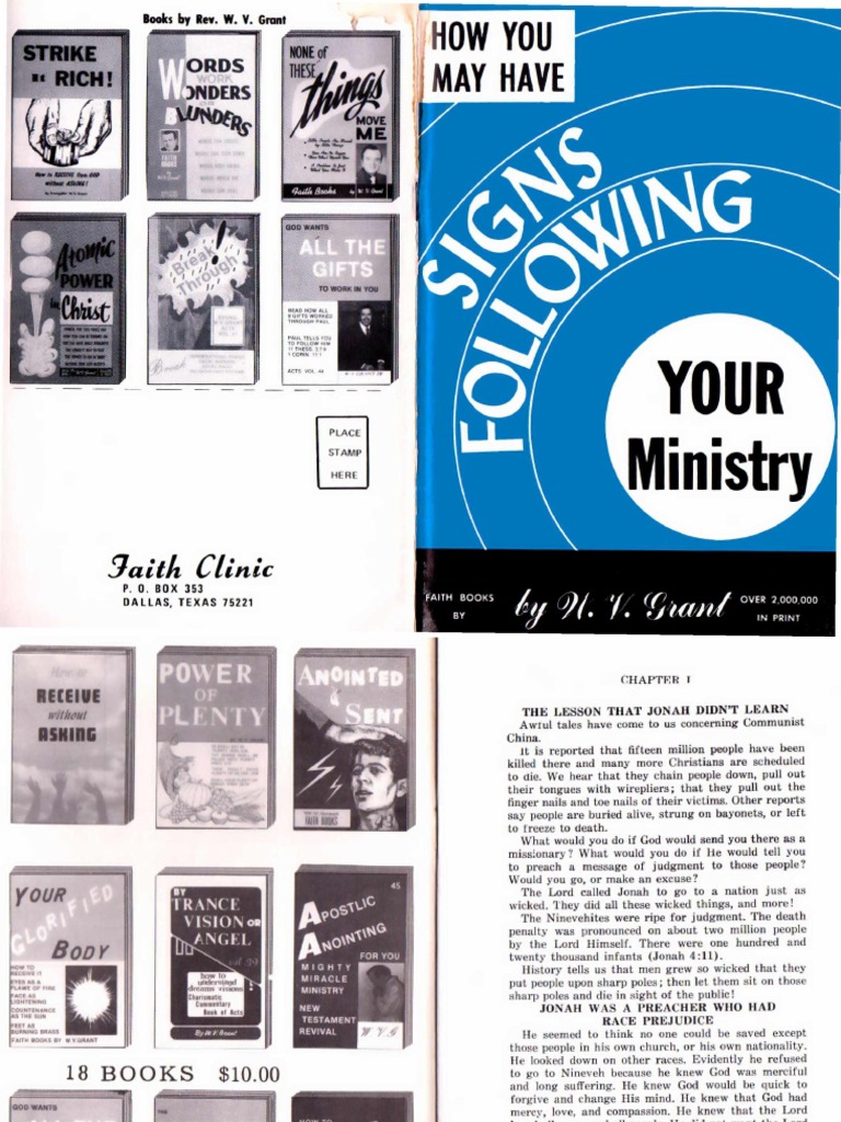 How You May Have Signs Following Your Ministry by W. V. Grant, SR PDF