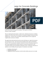 Reshore Design For Concrete Buildings