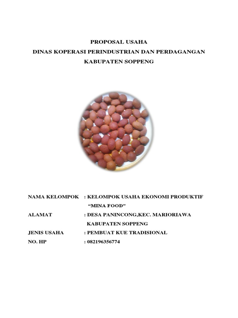 Proposal Kue Pdf