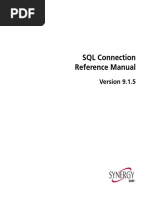 SQL Connection Reference Manual