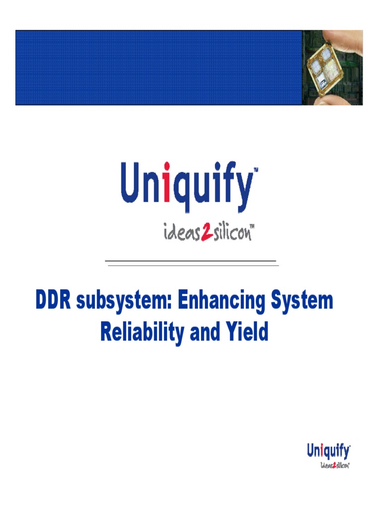 Case Studies of DDR Subsystem Integration | PDF | Dynamic Random Access ...