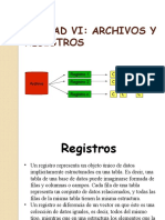 UNIDAD VI Archivos y Registros
