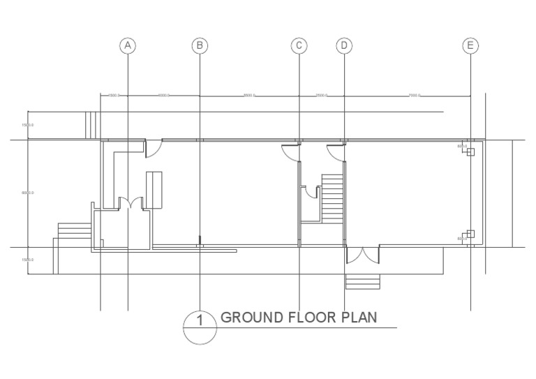 Ground Floor Plan: A B C D E | PDF