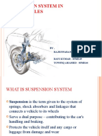 Suspension System in Automobiles: BY, Rajeswaran - 05me44 Ravi Kumar - 05me49 Towfiq Ahamed - 05me64