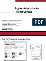 Applying for Admission to Heinz College
