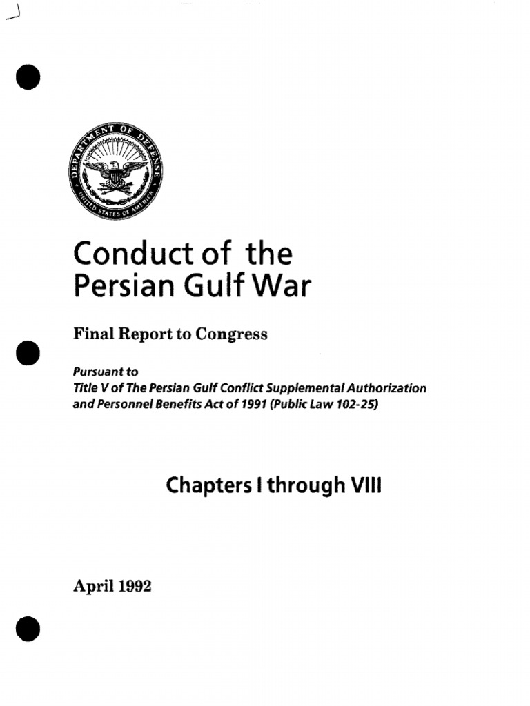1990 Gulf War Report Pdf Pdf Gulf War Saddam Hussein