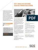 SGS SGS Academy IATF 16949 2016 A4 EN 16 v2 PDF