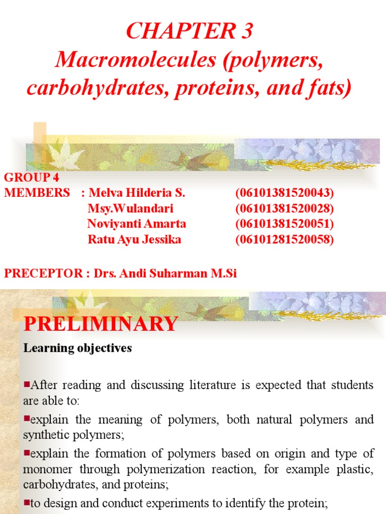 Understanding Macromolecules and Polymers | PDF | Carbohydrates | Polymers